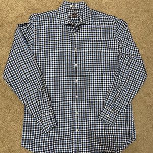 Black & Blue Peter Millar Men's Dress Shirt